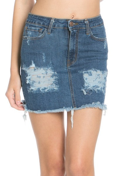 JEANS MINI SKIRTS DENIM VINTAGE