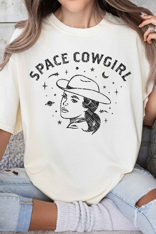 Space Cowgirl Western Country Graphic Tee