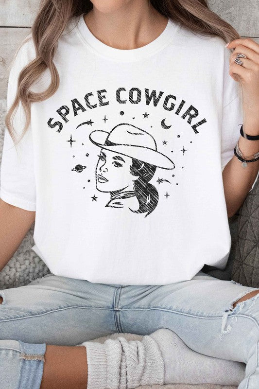 Space Cowgirl Western Country Graphic Tee