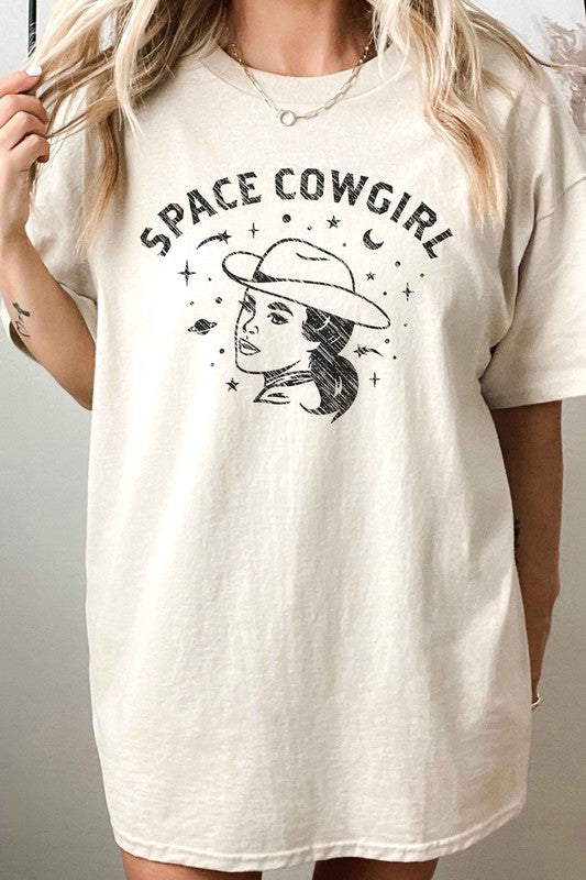 Space Cowgirl Western Country Oversized Tee