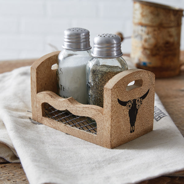 Western Salt and Pepper Caddy