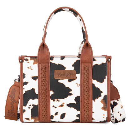 Wrangler Cow Print Concealed Carry Tote/Crossbody