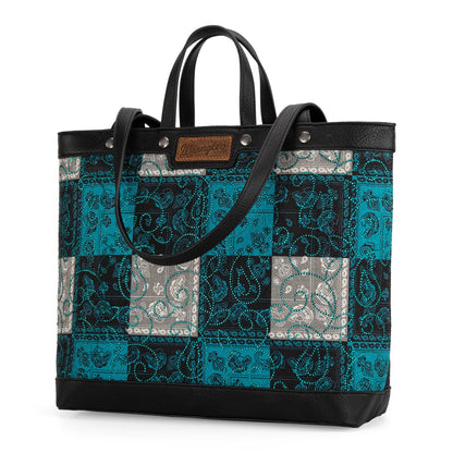 Wrangler Paisley Pattern Dual Sided Print Tote