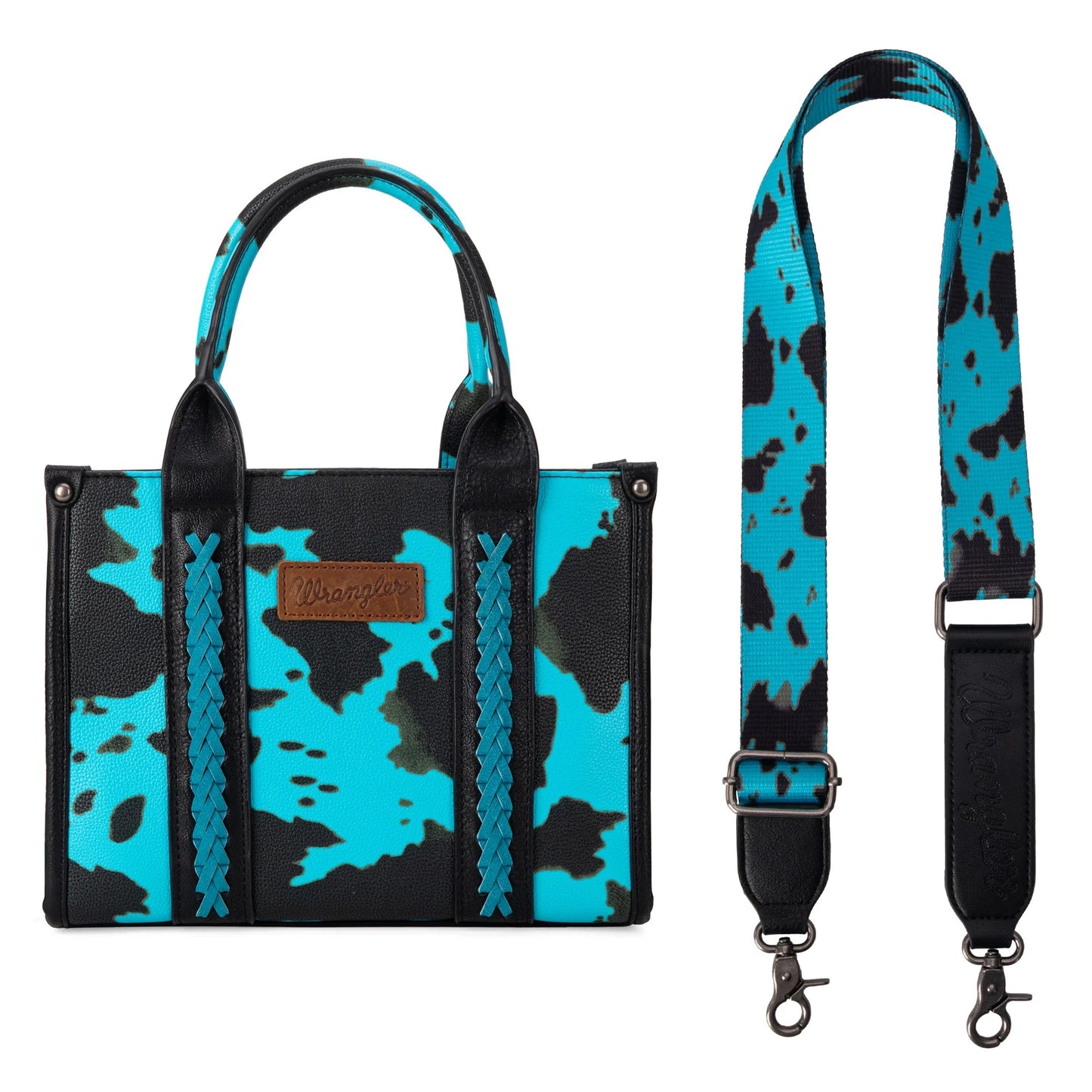 Wrangler Cow Print Concealed Carry Tote/Crossbody